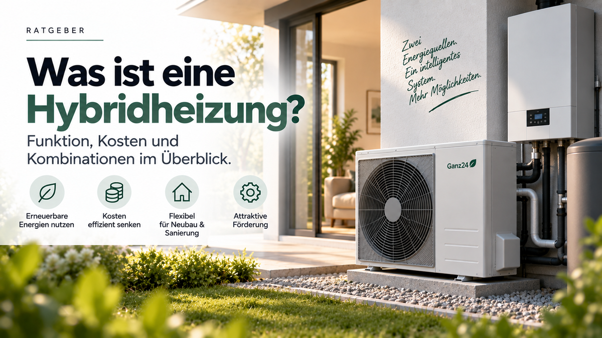 Was ist eine Hybridheizung? Funktion, Kosten und Kombinationen im Überblick