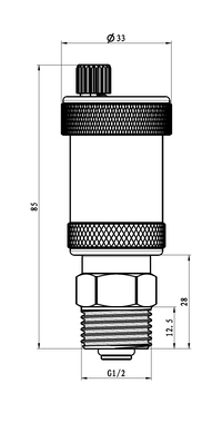 Automatic quick vent 1/2" vent valve vent