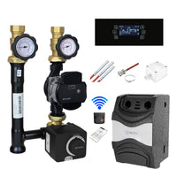 ProfiMix Heizkreispumpengruppe mit Drei-Wege-Mischer, END05 Stellmotor und Hocheffizienzpumpe mit Clima600 Total Glass Regelung