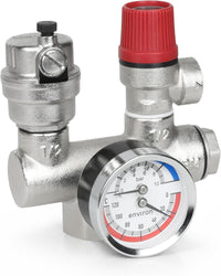 Kesselsicherheitsgruppe 3 bar mit Thermomanometer DN25 1"