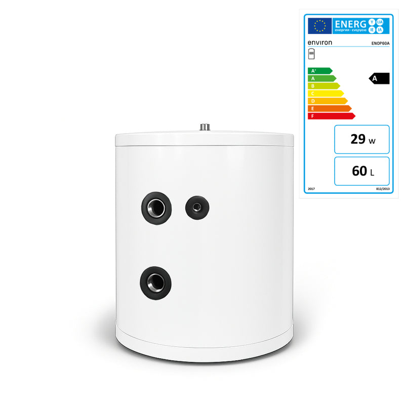 Acumulador micro Optimus acero inoxidable – 40 / 60 / 80 / 100 / 200 litros – clase de eficiencia energética A