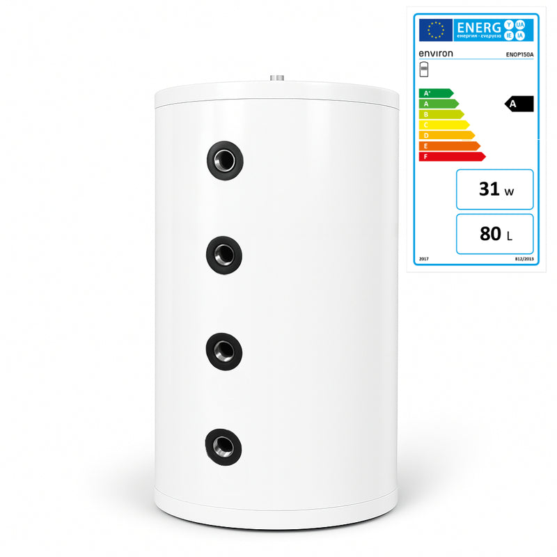 Acumulador micro Optimus acero inoxidable – 40 / 60 / 80 / 100 / 200 litros – clase de eficiencia energética A