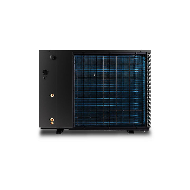 environ EcoPro R290 8 kW Monoblock-Wärmepumpe – Rückansicht mit Verdampfer