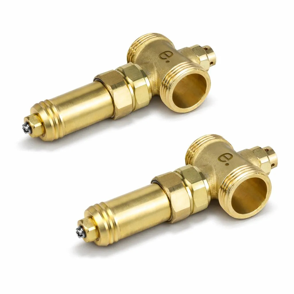 2x Frostschutzventil 1 1/4" AG / DN32 Frostschutz für Wärmepumpen, selbstöffnend