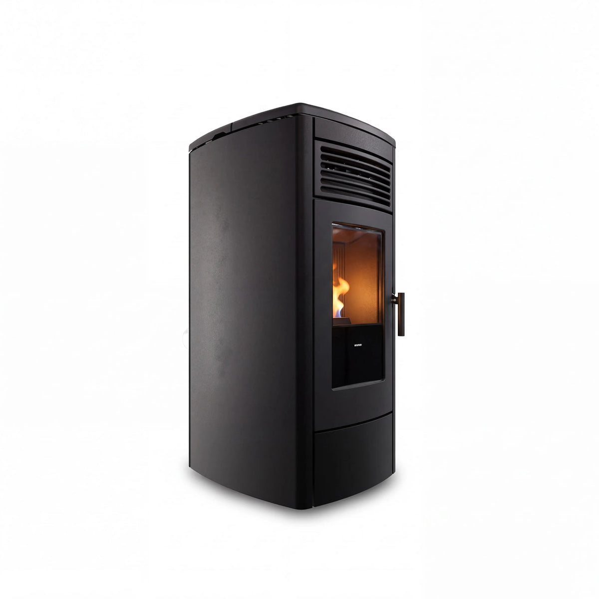 AquaFlame Linea 15 Samt-Schwarz – wasserführender Pelletofen 15 kW