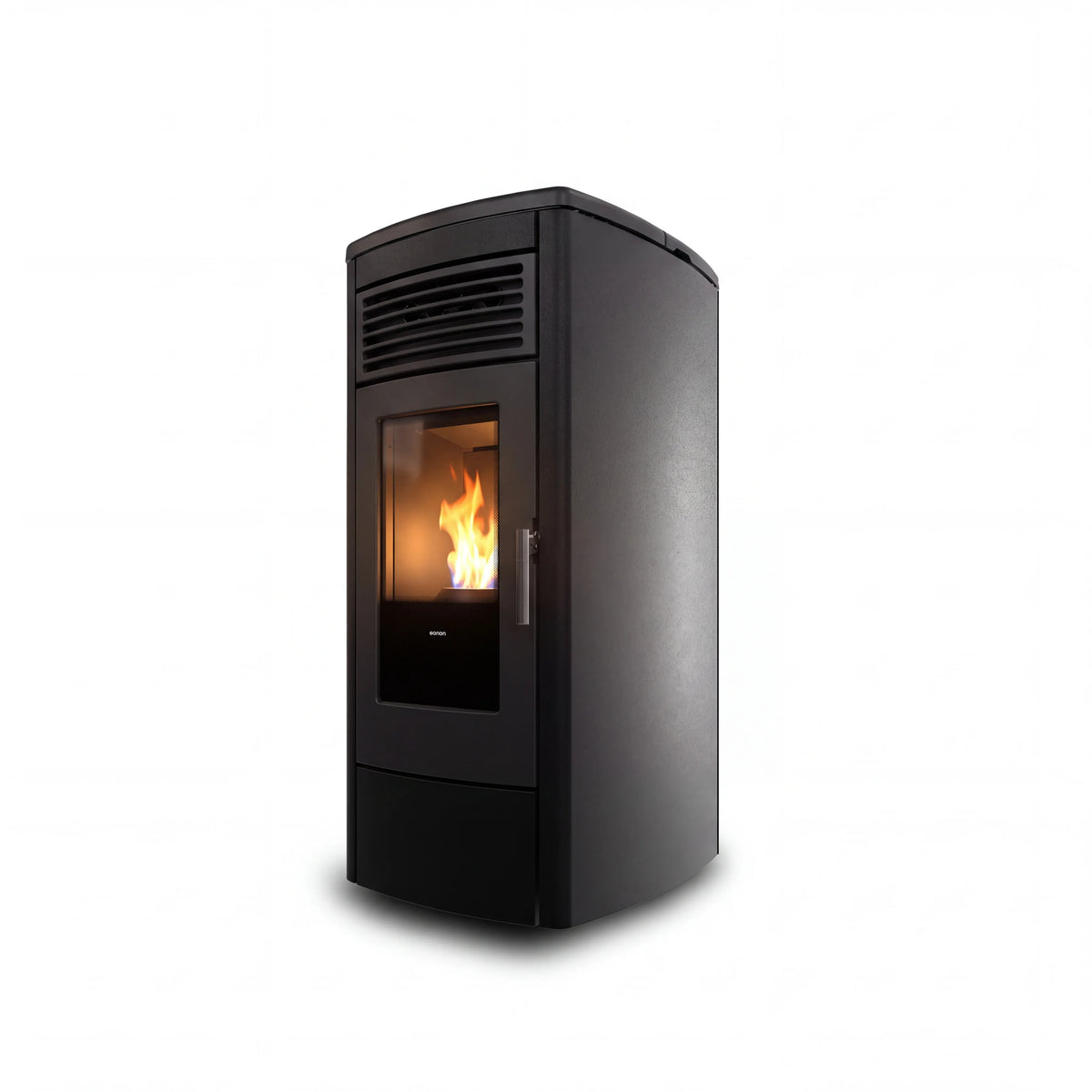 AquaFlame Linea 15 Samt-Schwarz – wasserführender Pelletofen 15 kW
