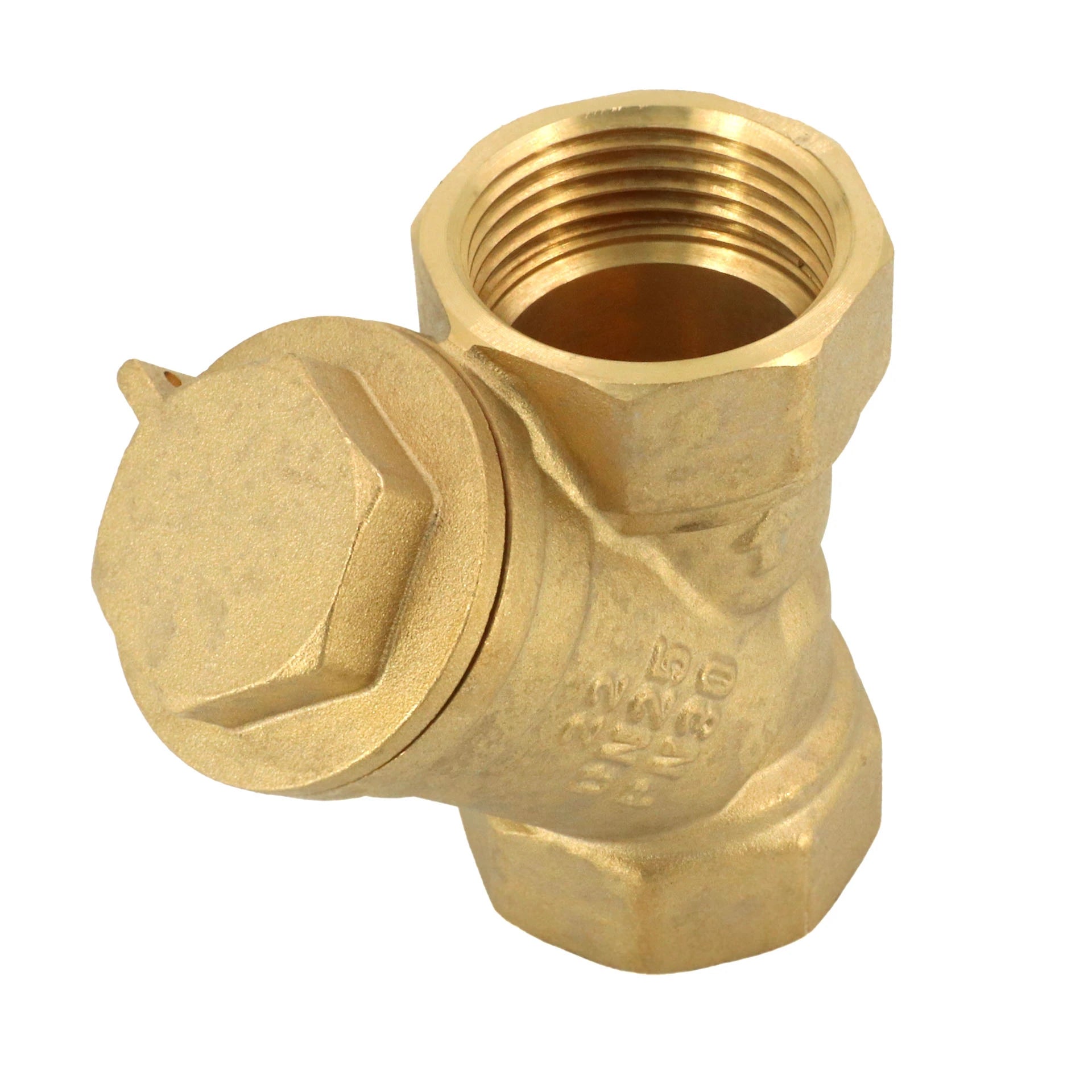 Messing-Schmutzfänger 1" IG DN25 mit Edelstahlsieb Y-Filter Heizungsanlage