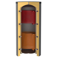 PSRR 500 – Pufferspeicher 500 Liter – mit 2 Wärmetauschern – PU-Hartschaum