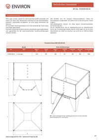Pellet-Speicher mit Trichterboden Midi DELUXE 660