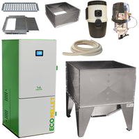 Robin Wood EcoPellet A++ 12, 18, 24, 30, 35 kW mit Environ Pelletsaugsystem und Hygiene Pufferspeicher + Zubehör