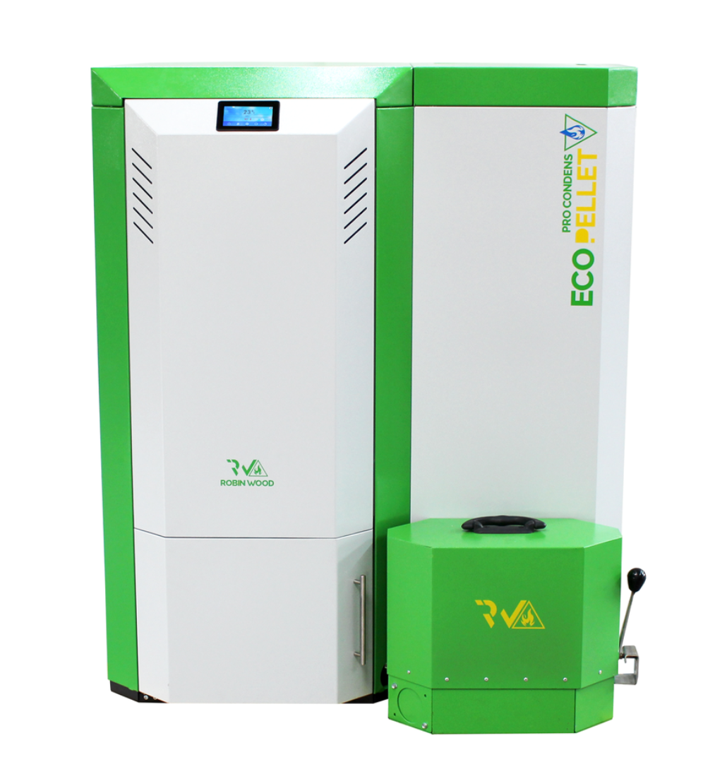 A++ Robin Wood EcoPellet Pro Condens 6-18 kW Brennwertkessel - ganz24