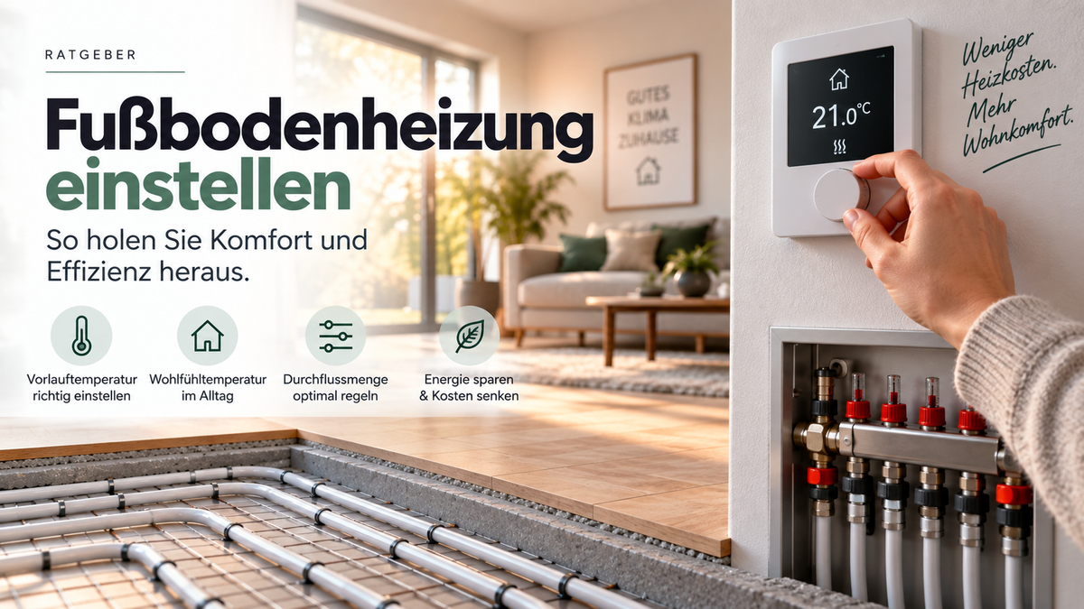 Fußbodenheizung einstellen: So holen Sie Komfort und Effizienz heraus