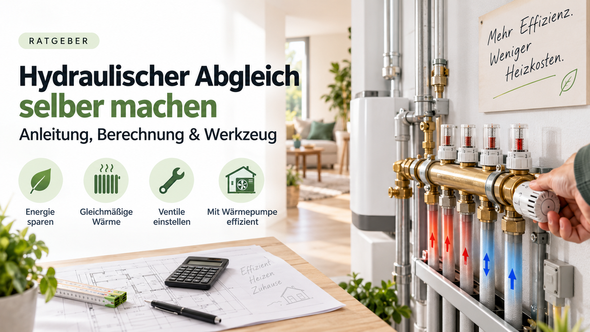 Hydraulischer Abgleich selber machen: Anleitung, Berechnung & Werkzeug