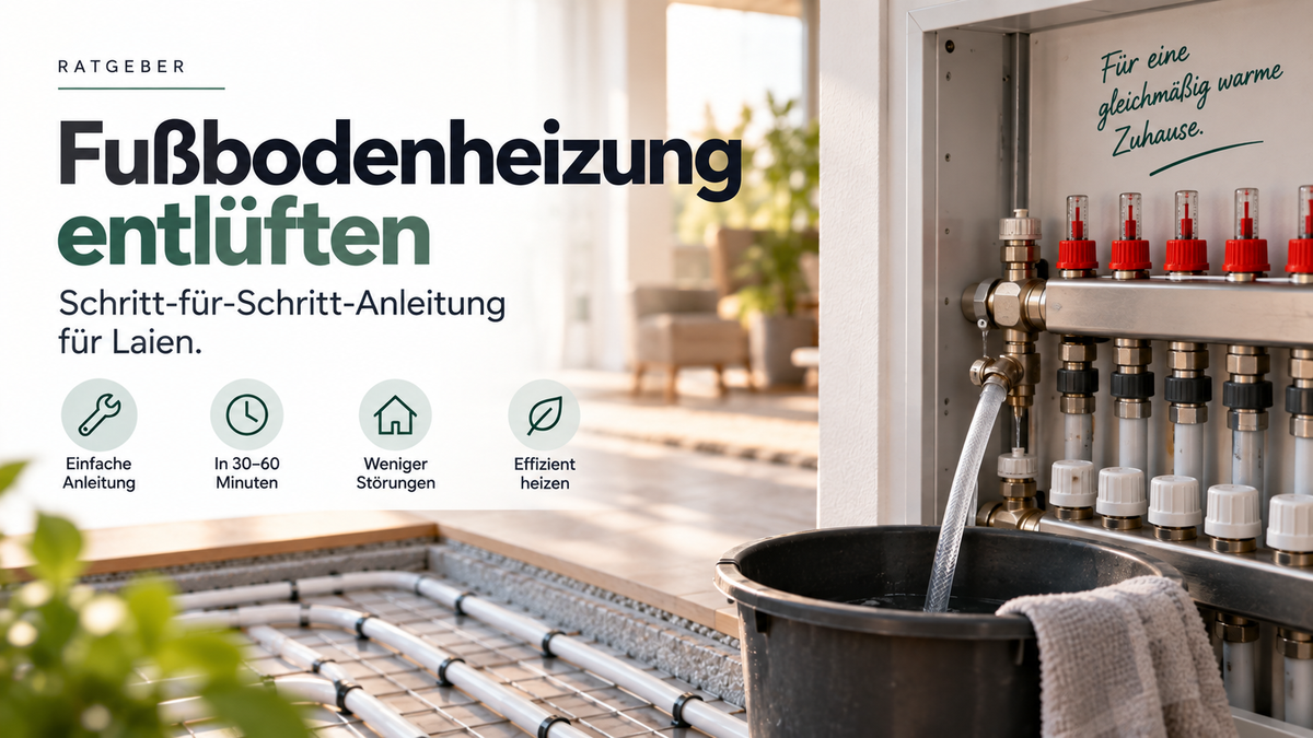Fußbodenheizung entlüften: Schritt-für-Schritt-Anleitung für Laien