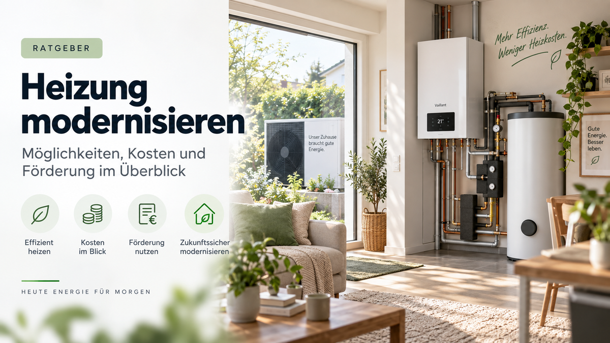 Heizung modernisieren: Möglichkeiten, Kosten und Förderung im Überblick