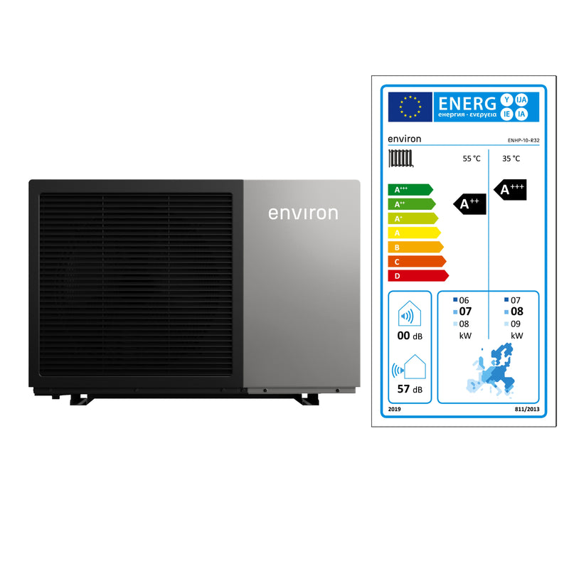 A+++ environ EcoHeat Monoblock Wärmepumpe 6 bis 24 kW wählbar