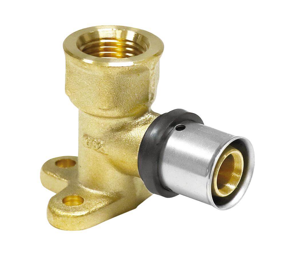 Raccord à sertir Pipetec pour tube composite multicouche TH U, angle de paroi à sertir 16 / 20 / 26 mm