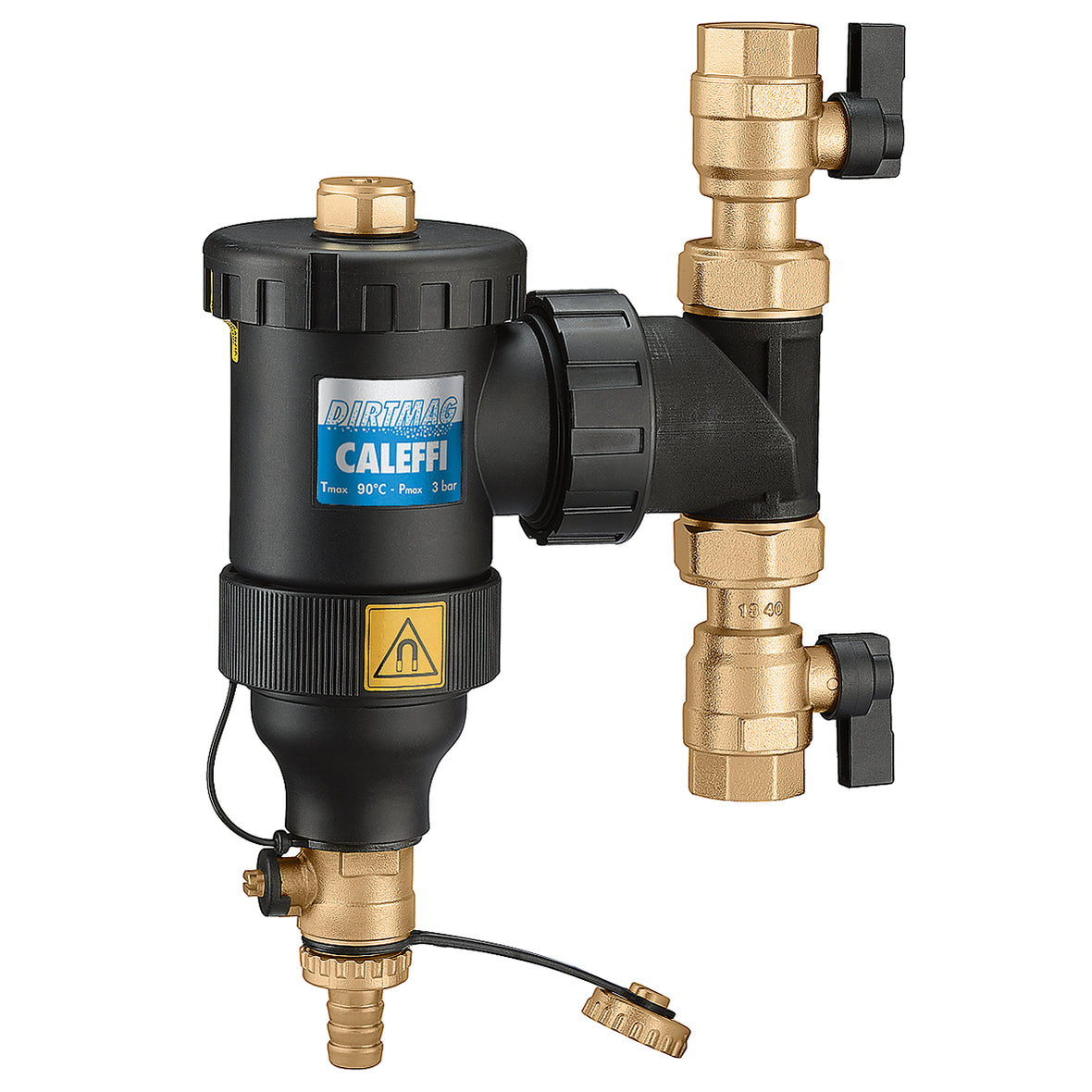 Caleffi DIRTMAG 545345 Schlammabscheider 3/4" mit Magnet und Kugelhähnen