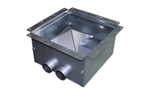 Suction box with nozzle