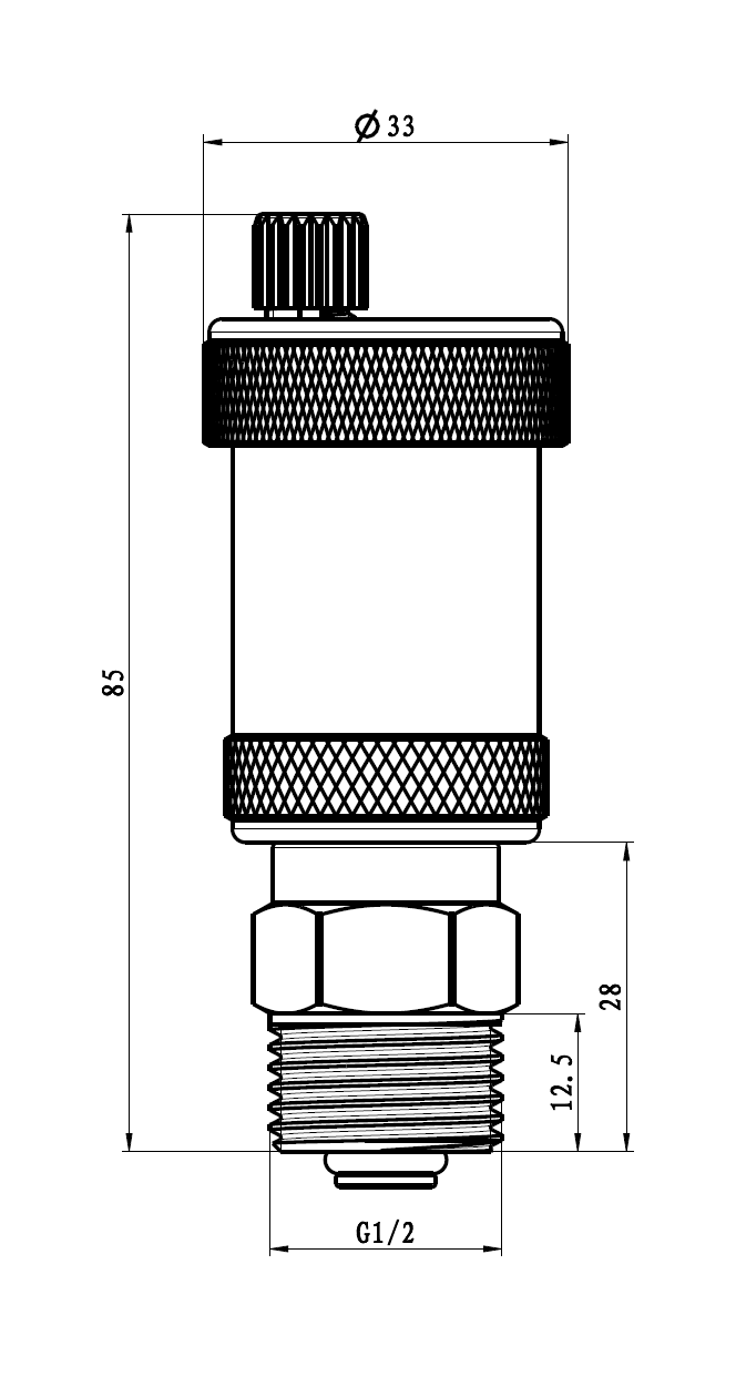 Automatischer Schnellentlüfter 1/2" Entlüftungsventil Entlüfter