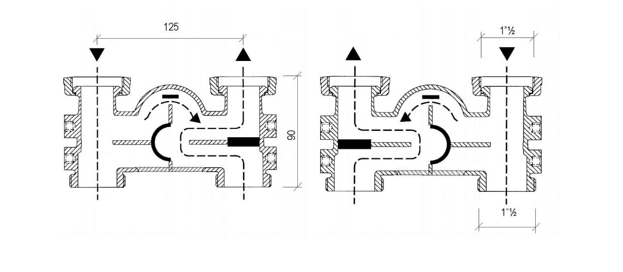 Environ H-Block 3 Wege Mischer DN25 1 1/2" AG x 11/2" IG EcoMix und ProfiMix