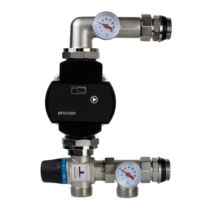 Ensemble de régulation à valeur fixe avec pompe Environ VTG 20-55°C et Environ EcoStar 25/6 à haut rendement