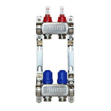 Stainless steel heating circuit distributor 2 - 12 times