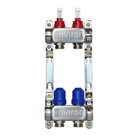 Stainless steel heating circuit distributor 2 - 12 times