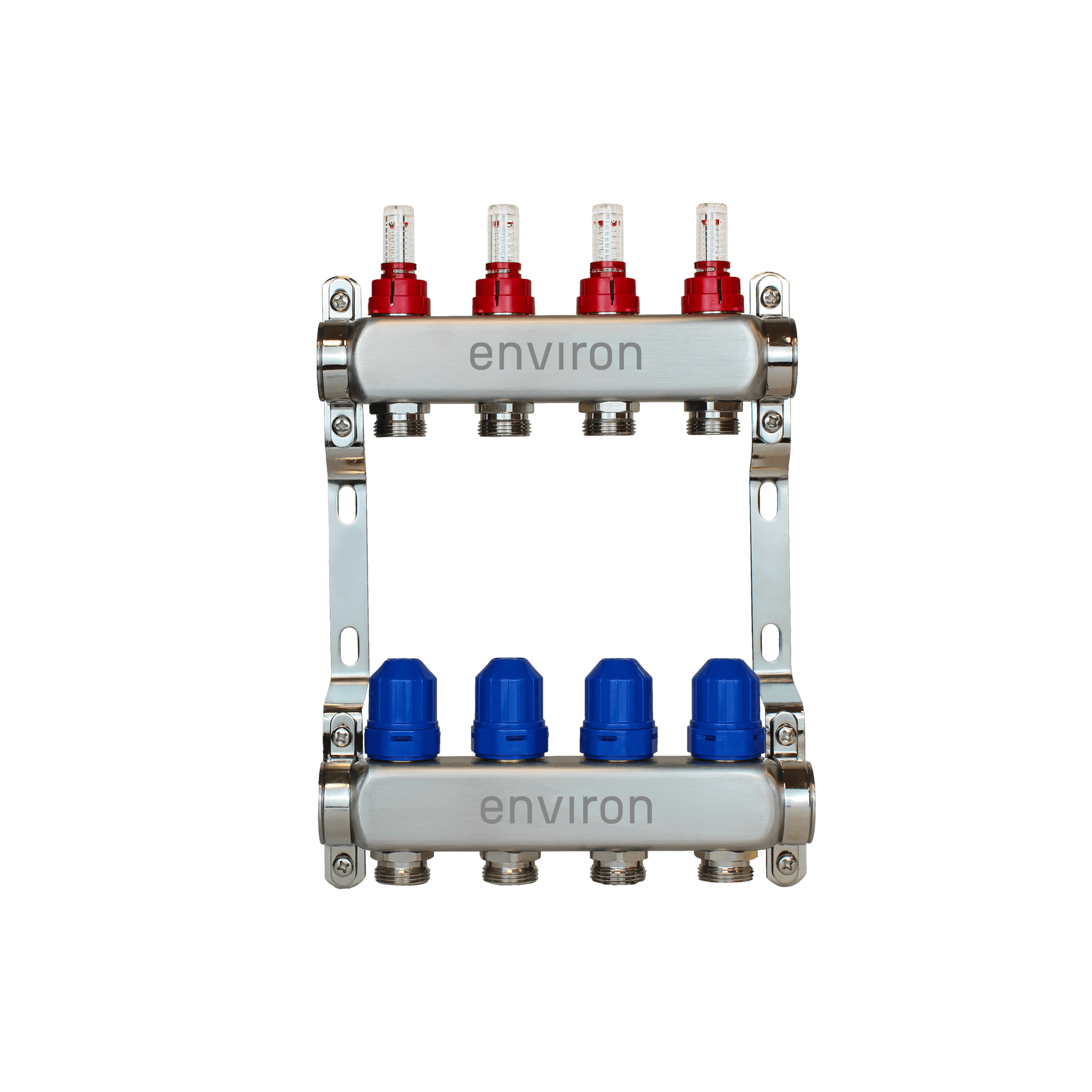 Edelstahl Heizkreisverteiler 2 - 12 fach