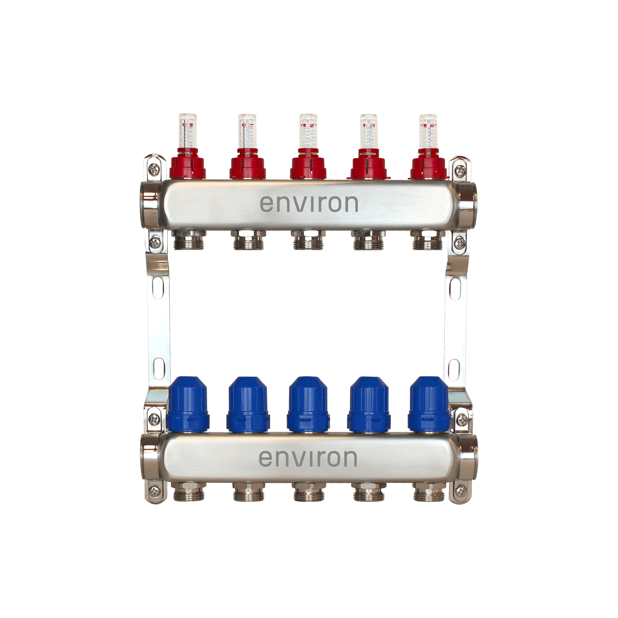 Edelstahl Heizkreisverteiler 2 - 12 fach