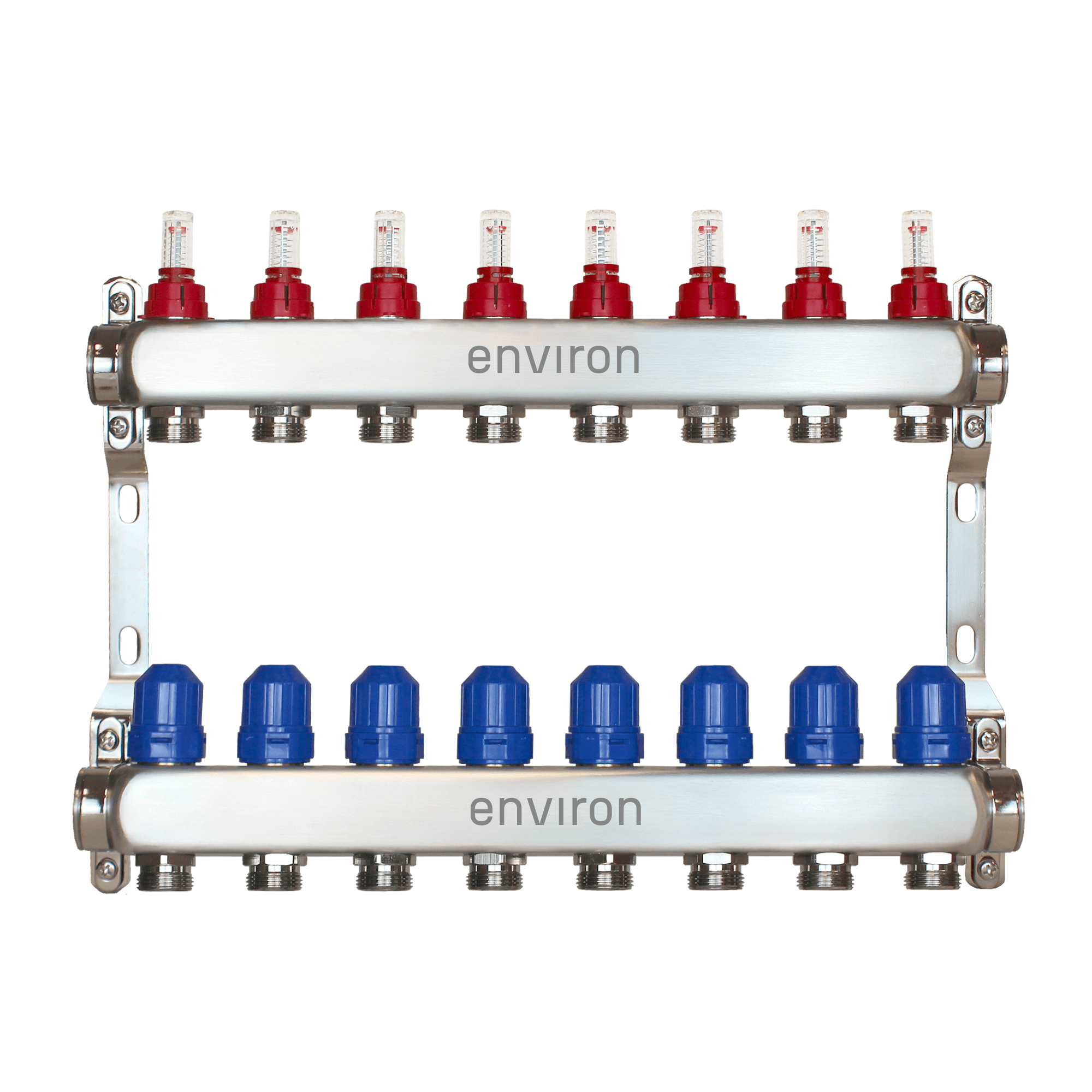 Edelstahl Heizkreisverteiler 2 - 12 fach