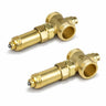 Juego de 2 válvulas anticongelantes 1" AG – DN25 bomba de calor ida y retorno
