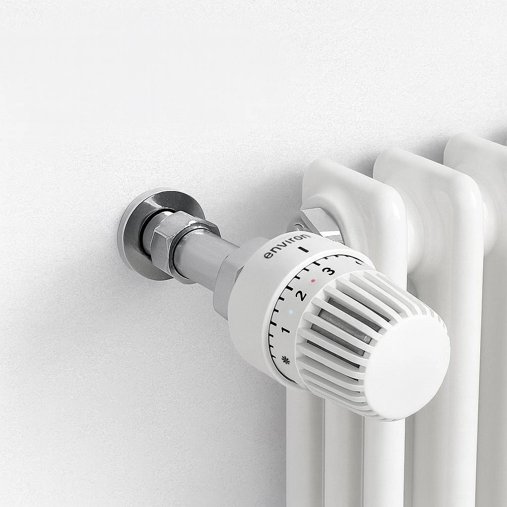 Thermostatkopf Universal 7-28°C 1-5, Flüssig-Fühler M30 x 1,5 weiß mit Nullstellung 1011465