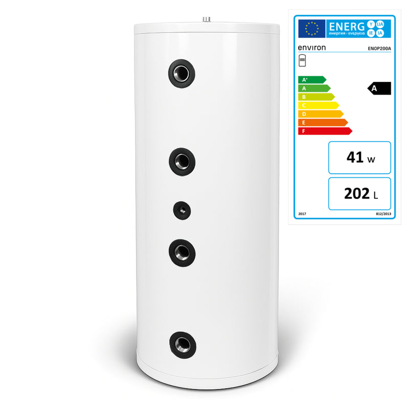 Acumulador micro Optimus acero inoxidable – 40 / 60 / 80 / 100 / 200 litros – clase de eficiencia energética A