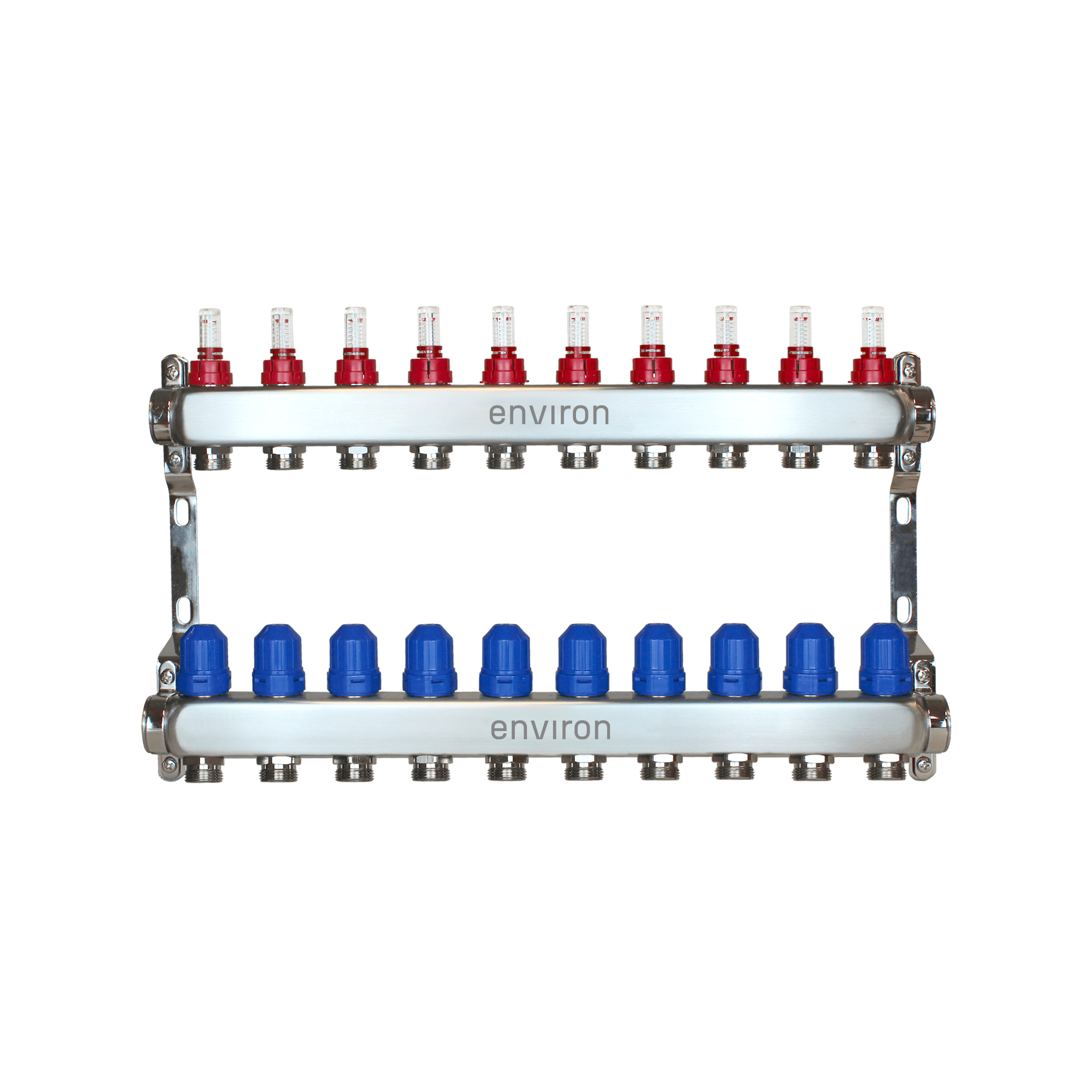 Edelstahl Heizkreisverteiler 2 - 12 fach