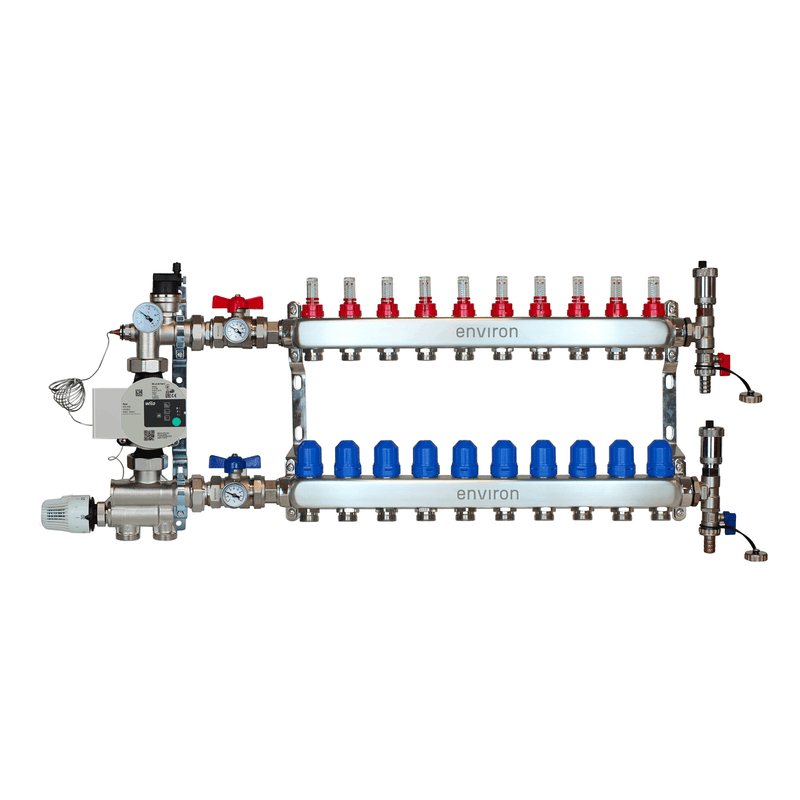 Festwertregelset M059 mit Wilo Para 25/6 Hocheffizienzpumpe und Heizkreisverteiler und Zubehör