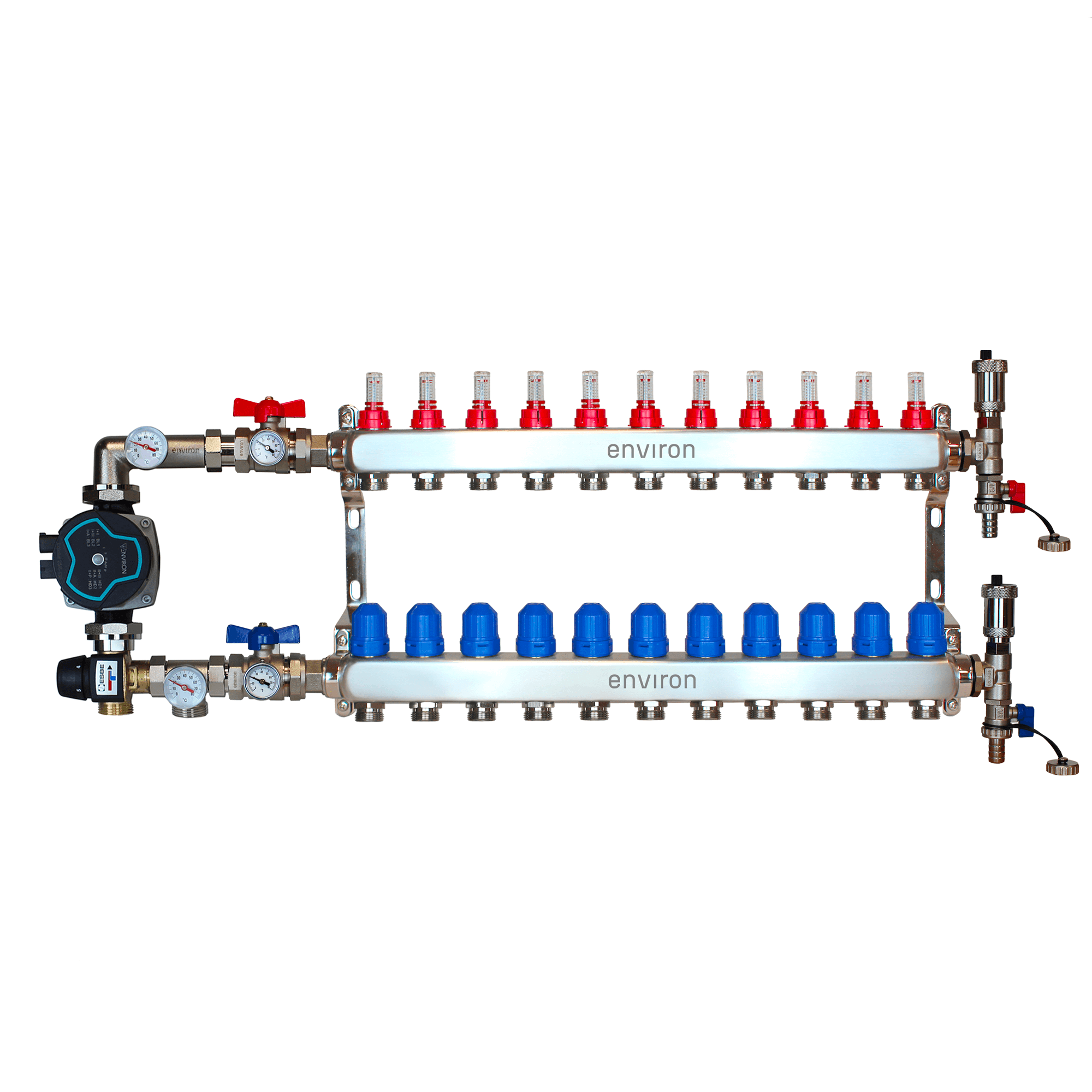 Festwertregelset M058 mit EcoStar 25/6 Hocheffizienzpumpe und Heizkreisverteiler und Zubehör