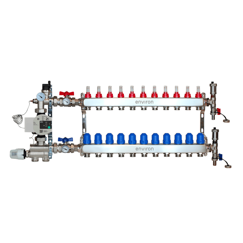 Festwertregelset M059 mit Wilo Para 25/6 Hocheffizienzpumpe und Heizkreisverteiler und Zubehör