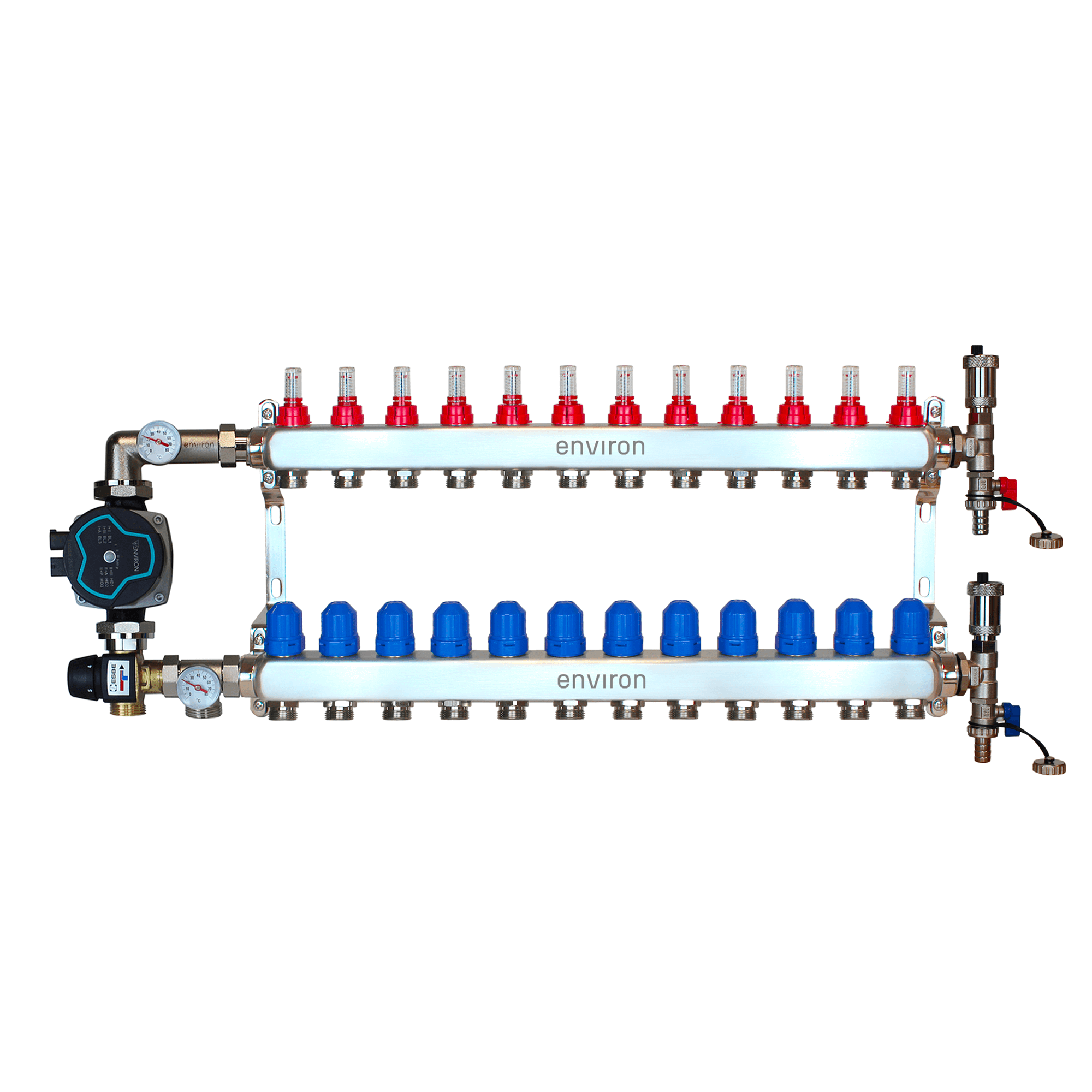 Festwertregelset M058 mit EcoStar 25/6 Hocheffizienzpumpe und Heizkreisverteiler und Zubehör