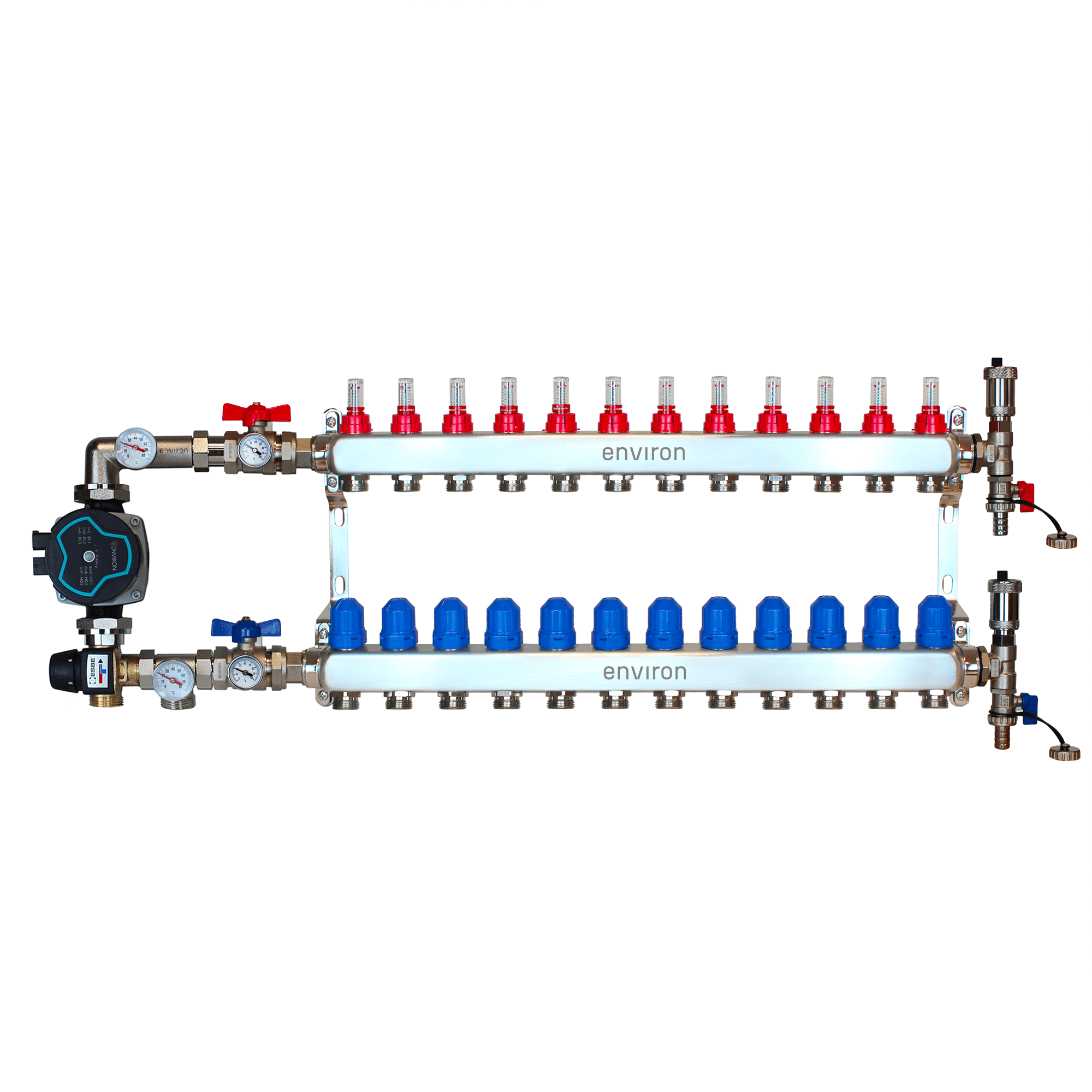 Festwertregelset M058 mit EcoStar 25/6 Hocheffizienzpumpe und Heizkreisverteiler und Zubehör