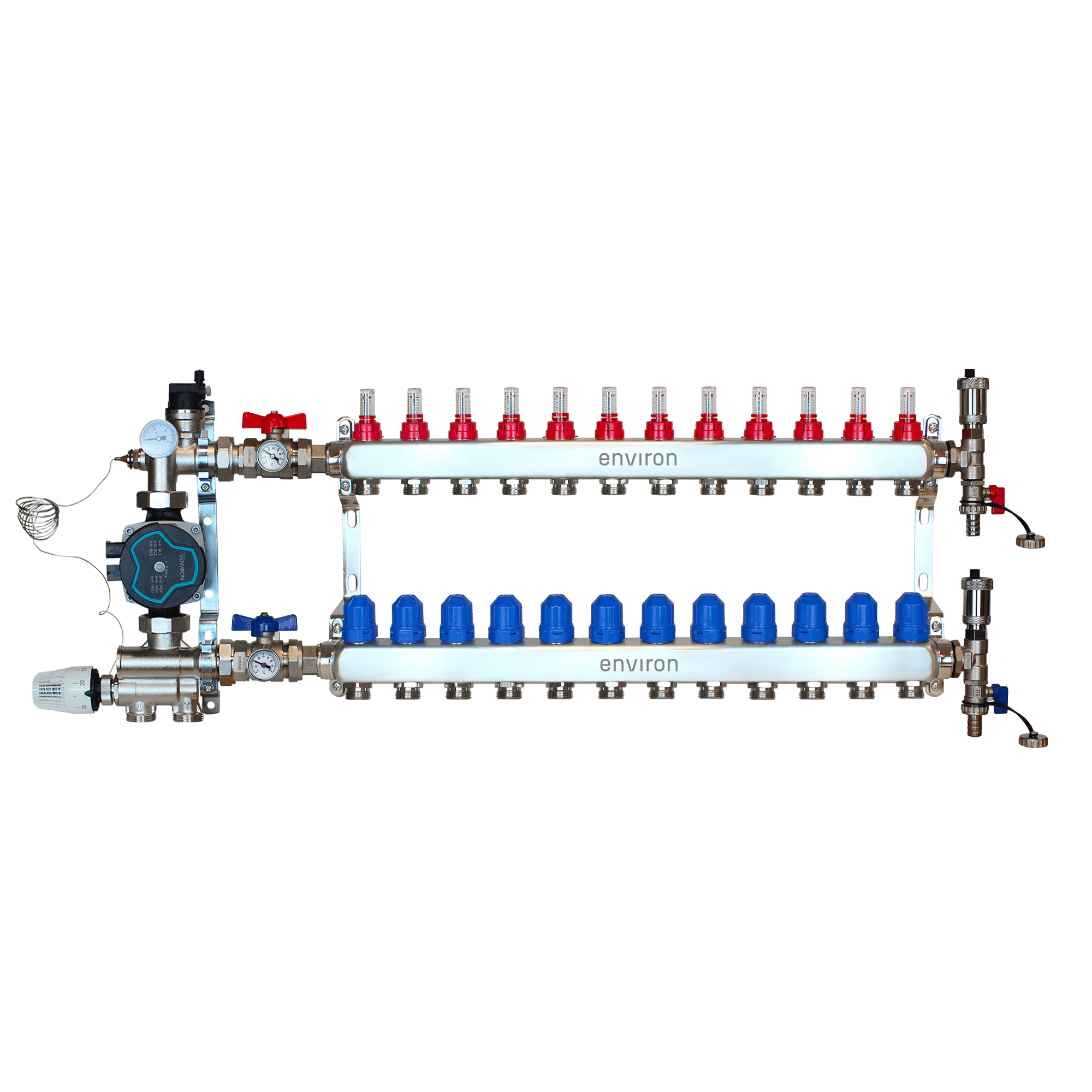 Festwertregelset M059 mit EcoStar 25/6 Hocheffizienzpumpe und Heizkreisverteiler und Zubehör