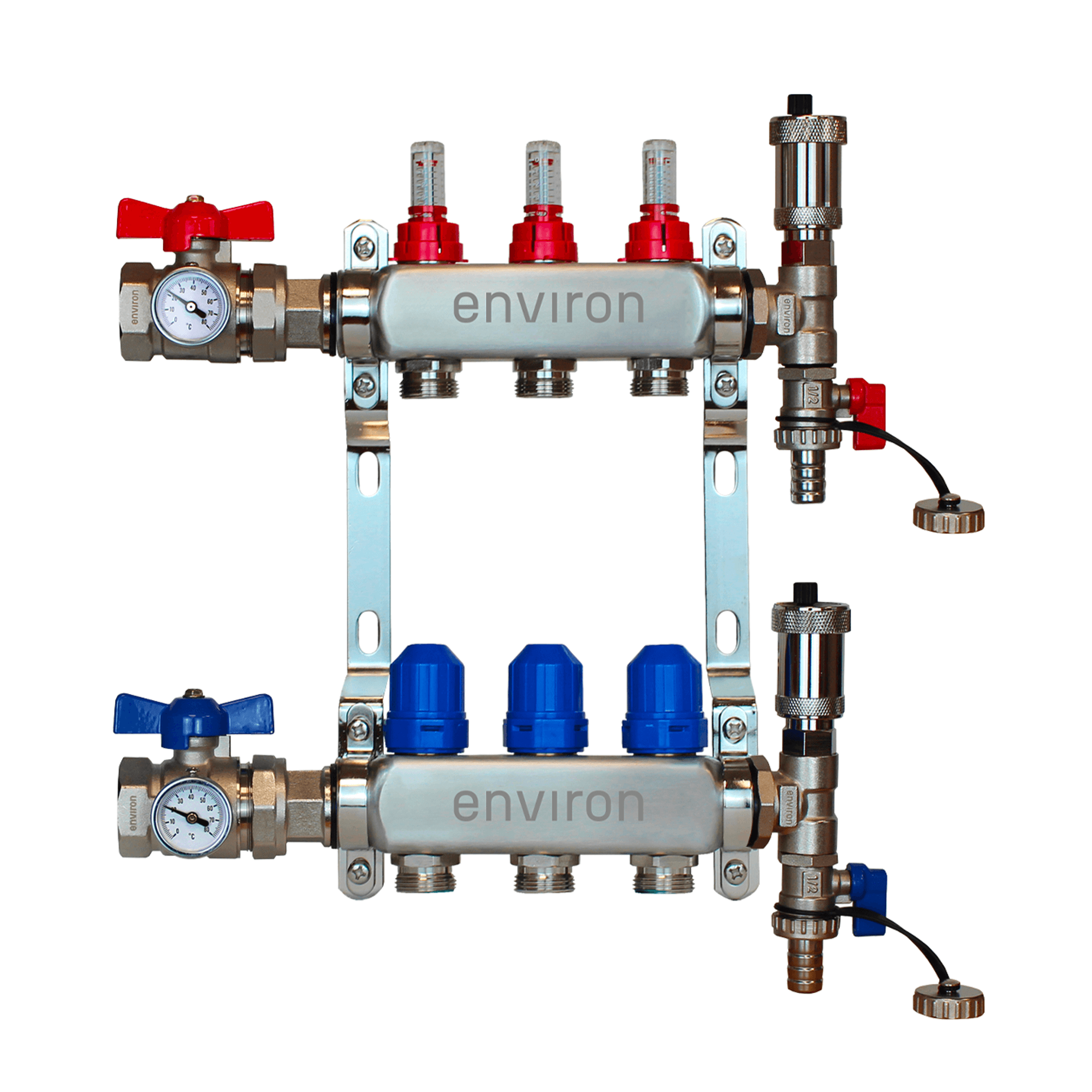 Festwertregelset M058 mit Grundfos UPM3 25/6 Hocheffizienzpumpe und Heizkreisverteiler und Zubehör