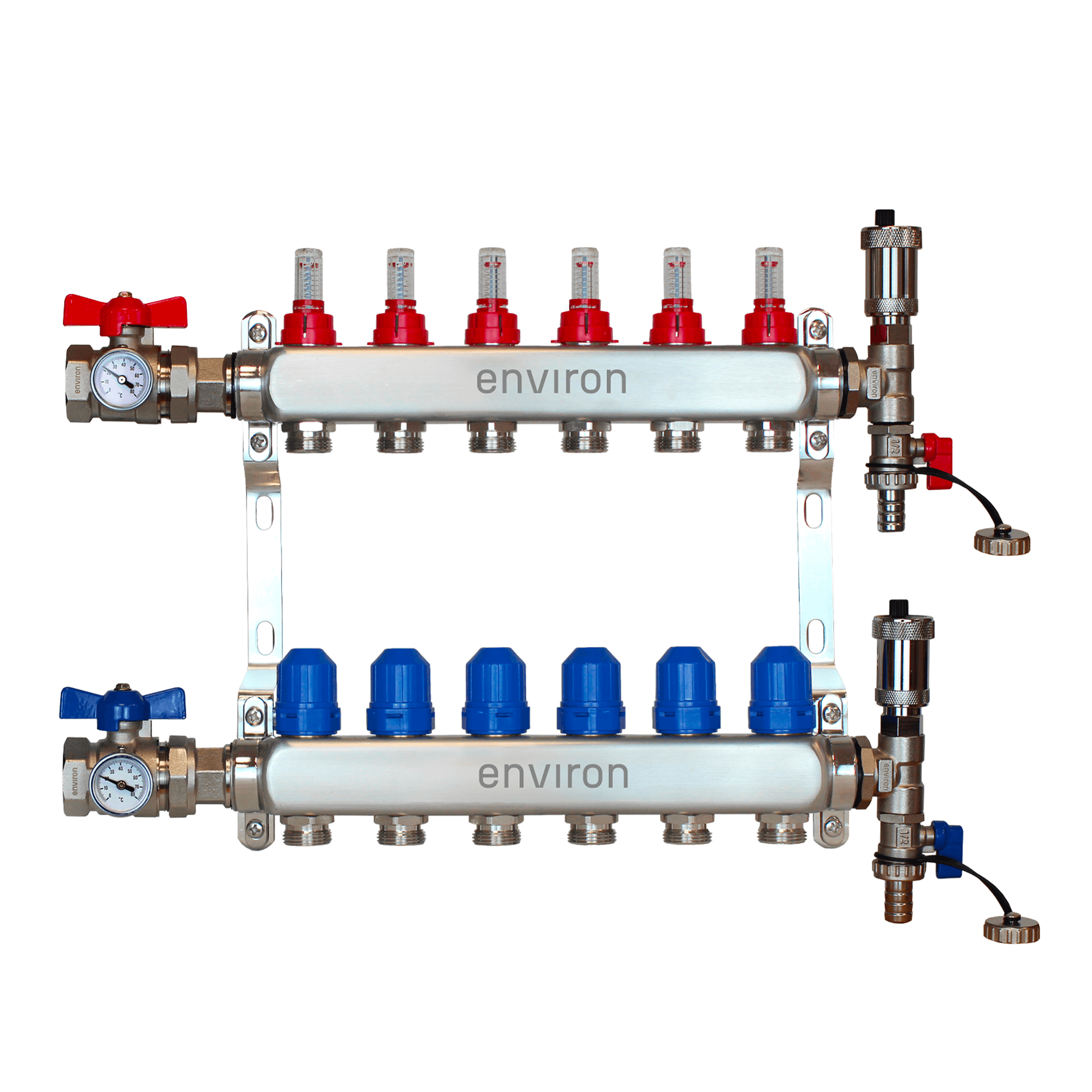 Festwertregelset M058 mit Grundfos UPM3 25/6 Hocheffizienzpumpe und Heizkreisverteiler und Zubehör