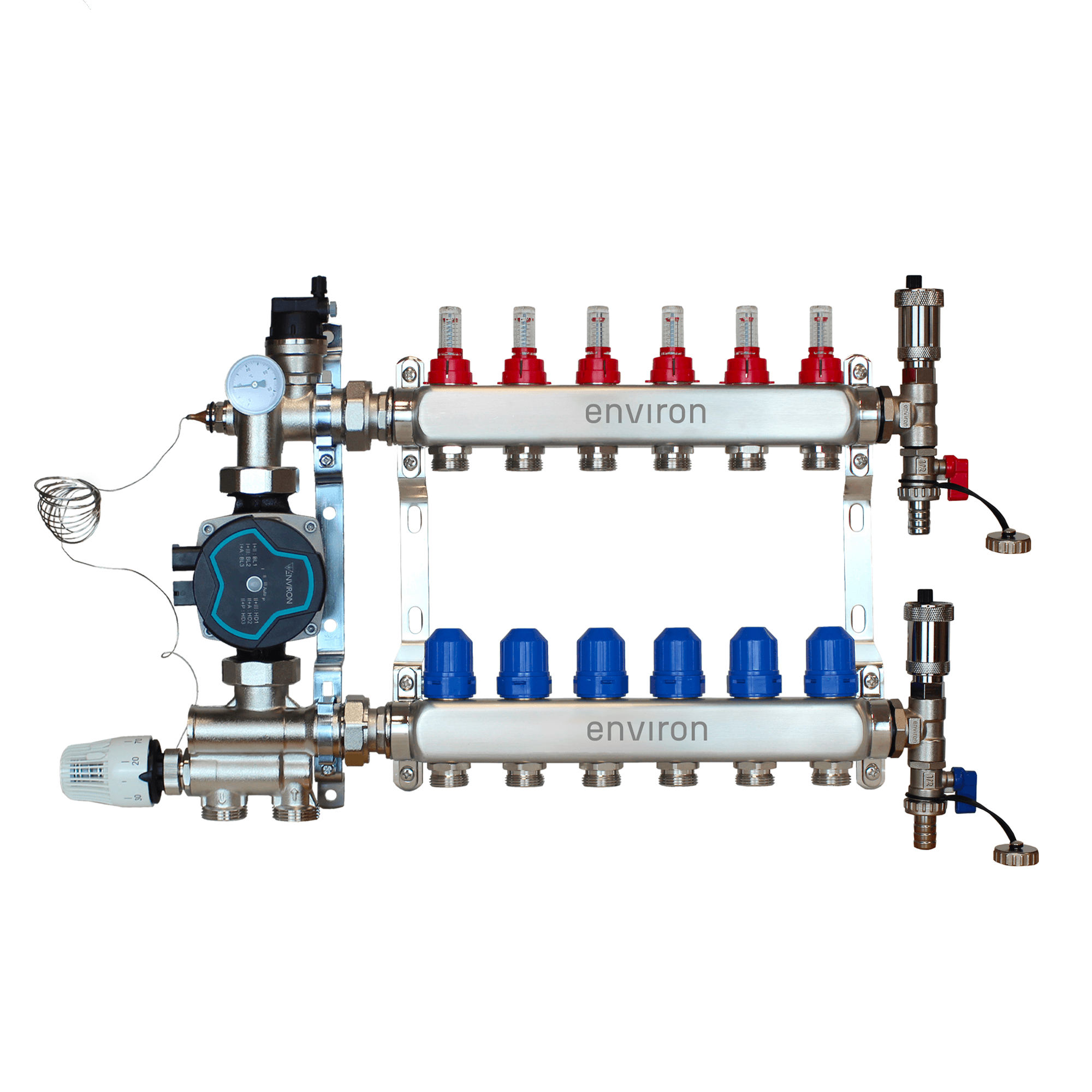 Festwertregelset M059 mit EcoStar 25/6 Hocheffizienzpumpe und Heizkreisverteiler und Zubehör