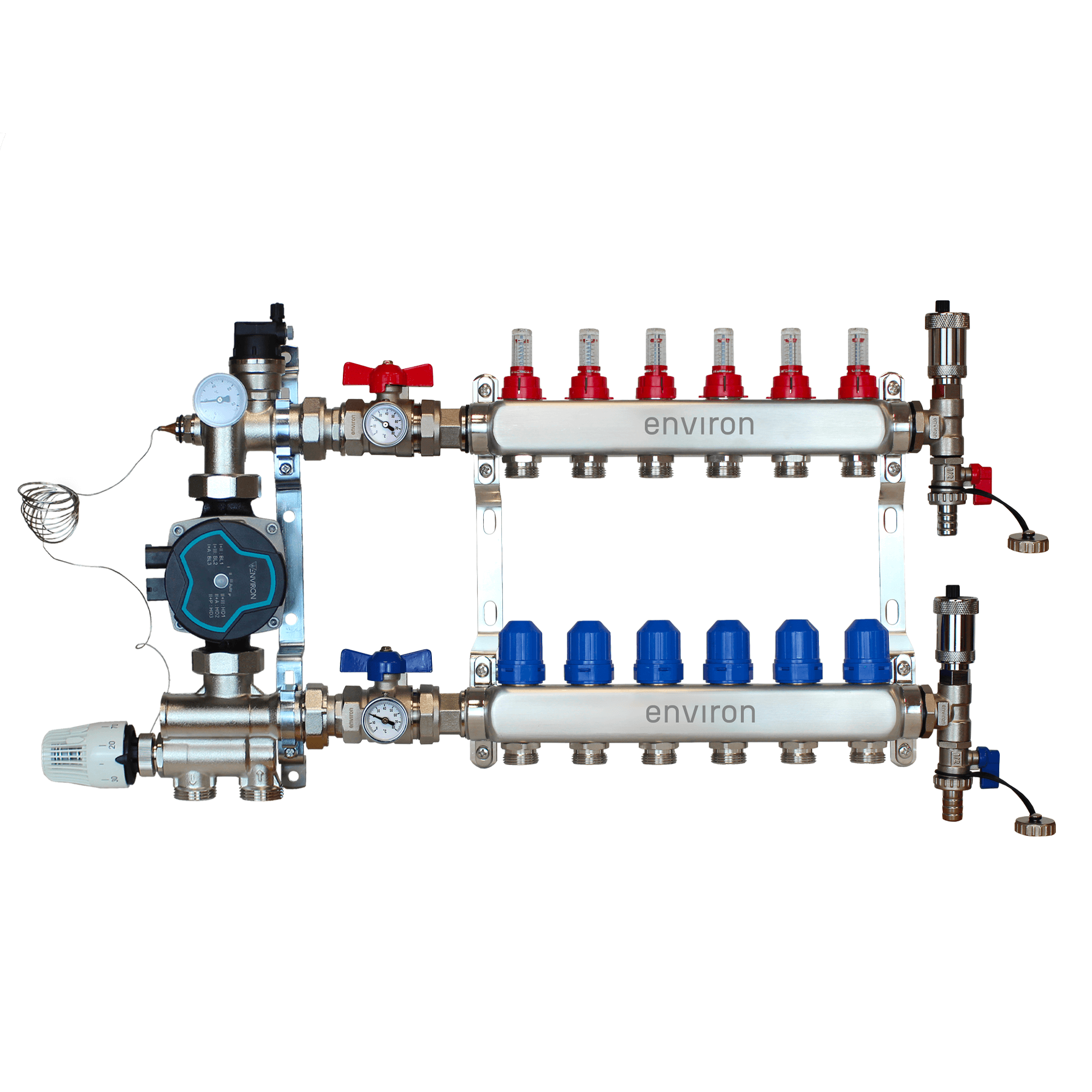 Festwertregelset M059 mit EcoStar 25/6 Hocheffizienzpumpe und Heizkreisverteiler und Zubehör