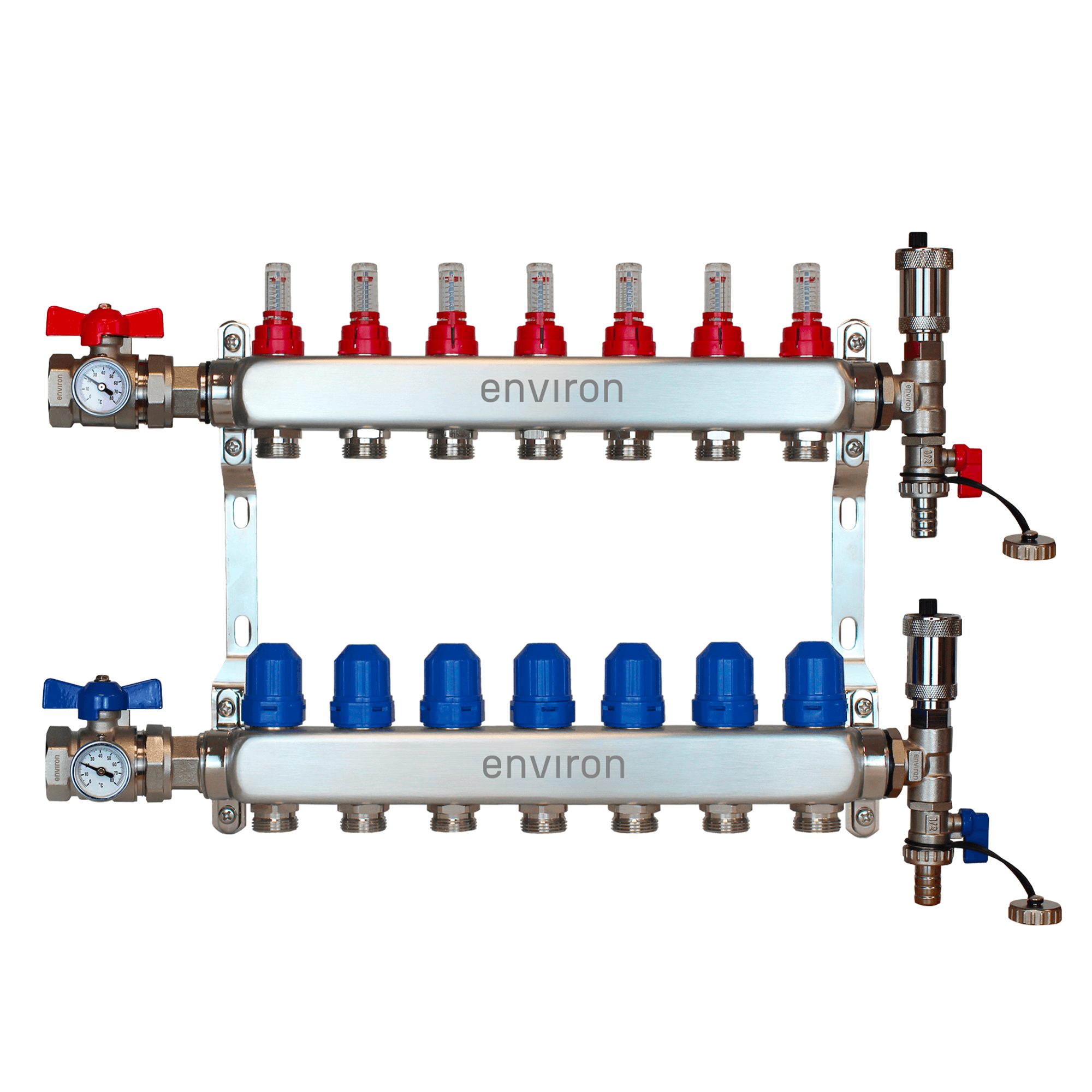 Festwertregelset M058 mit Grundfos UPM3 25/6 Hocheffizienzpumpe und Heizkreisverteiler und Zubehör