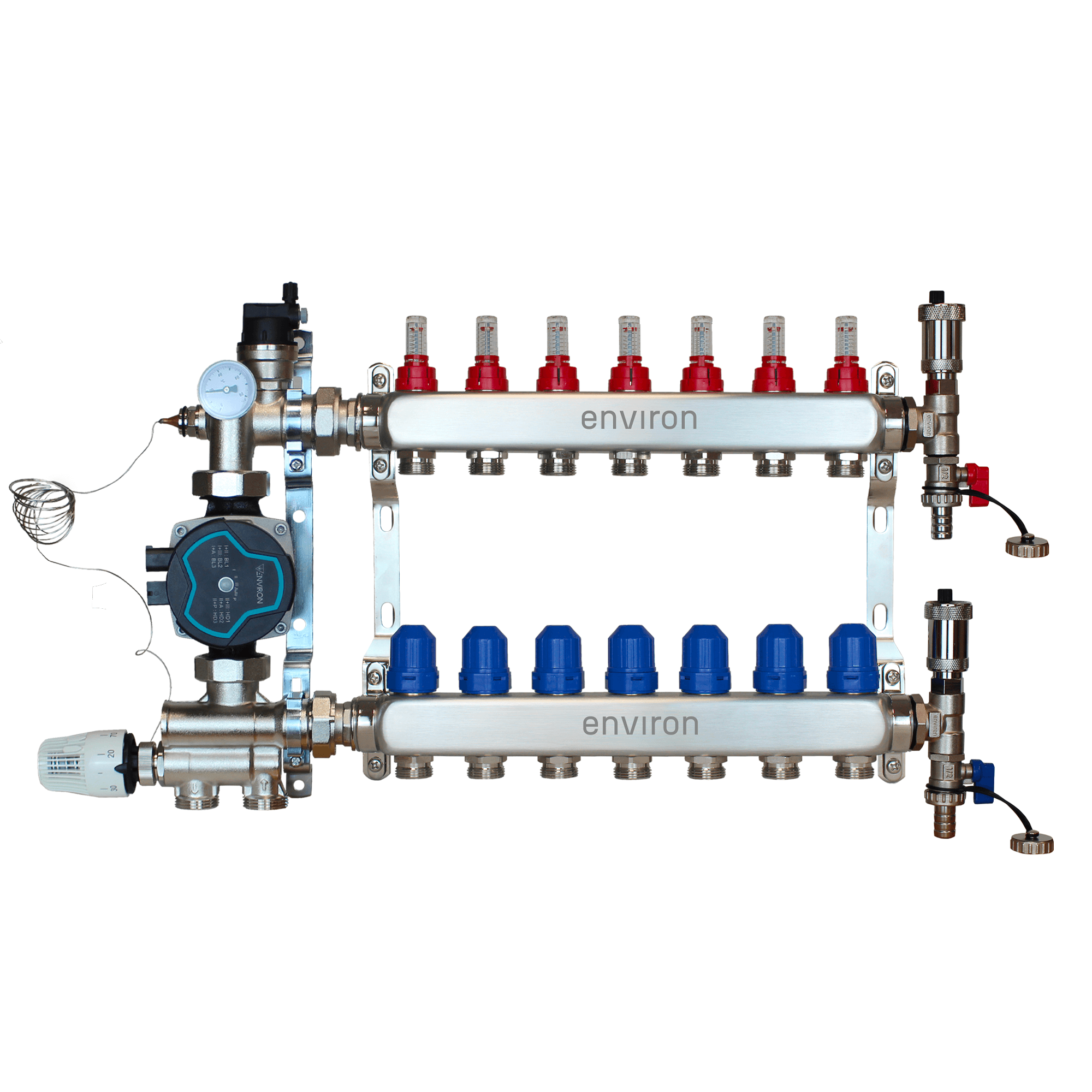 Festwertregelset M059 mit EcoStar 25/6 Hocheffizienzpumpe und Heizkreisverteiler und Zubehör