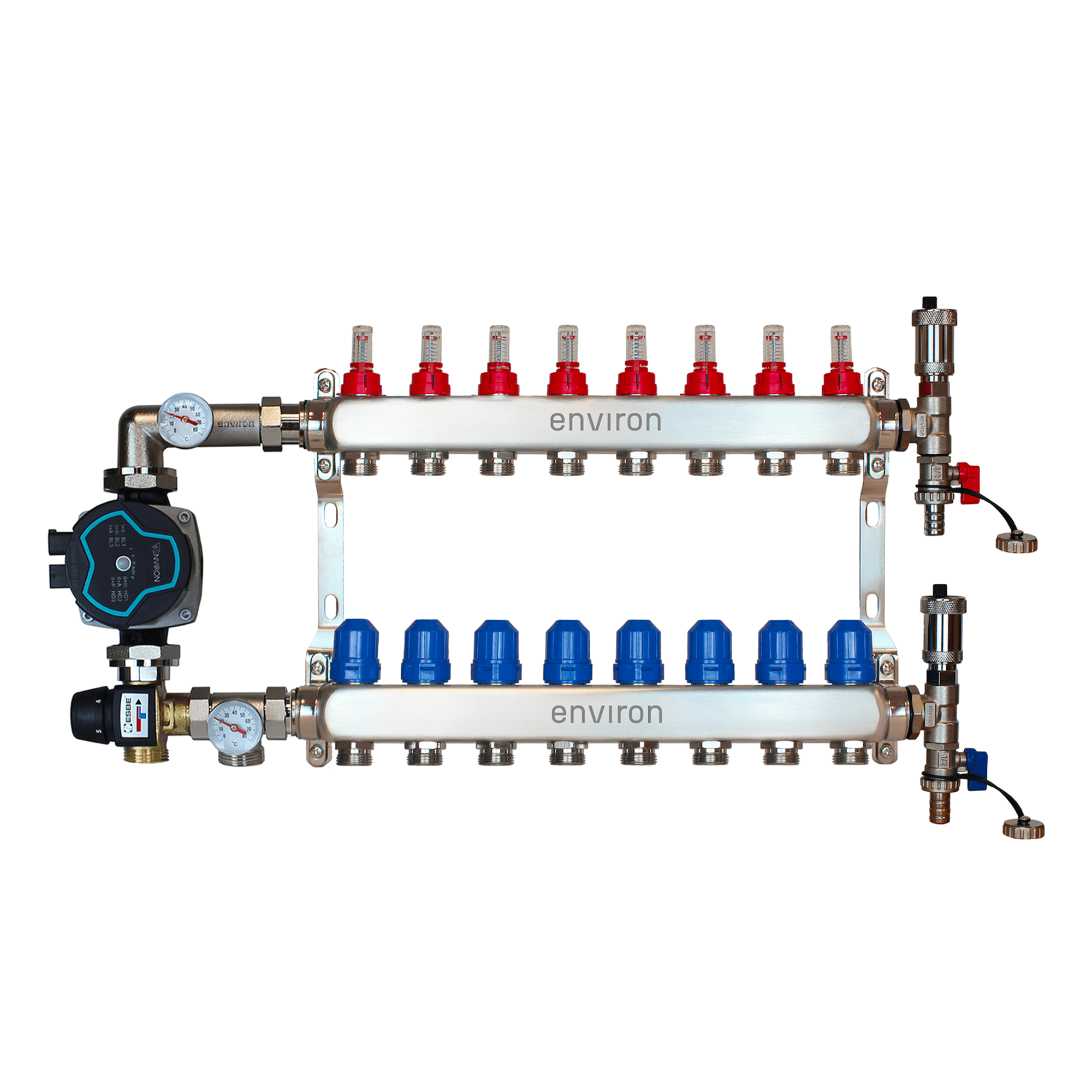 Festwertregelset M058 mit EcoStar 25/6 Hocheffizienzpumpe und Heizkreisverteiler und Zubehör