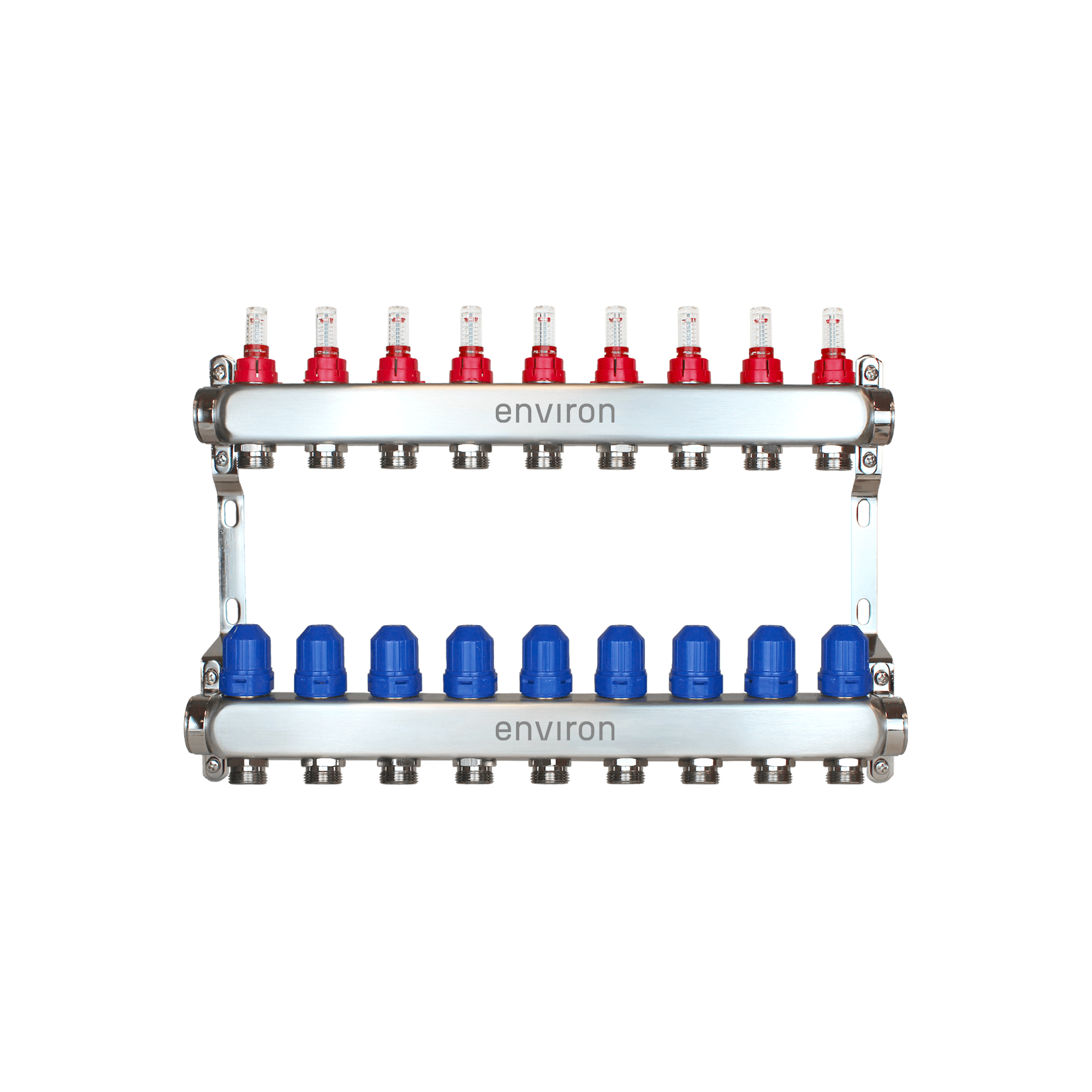 Edelstahl Heizkreisverteiler 2 - 12 fach