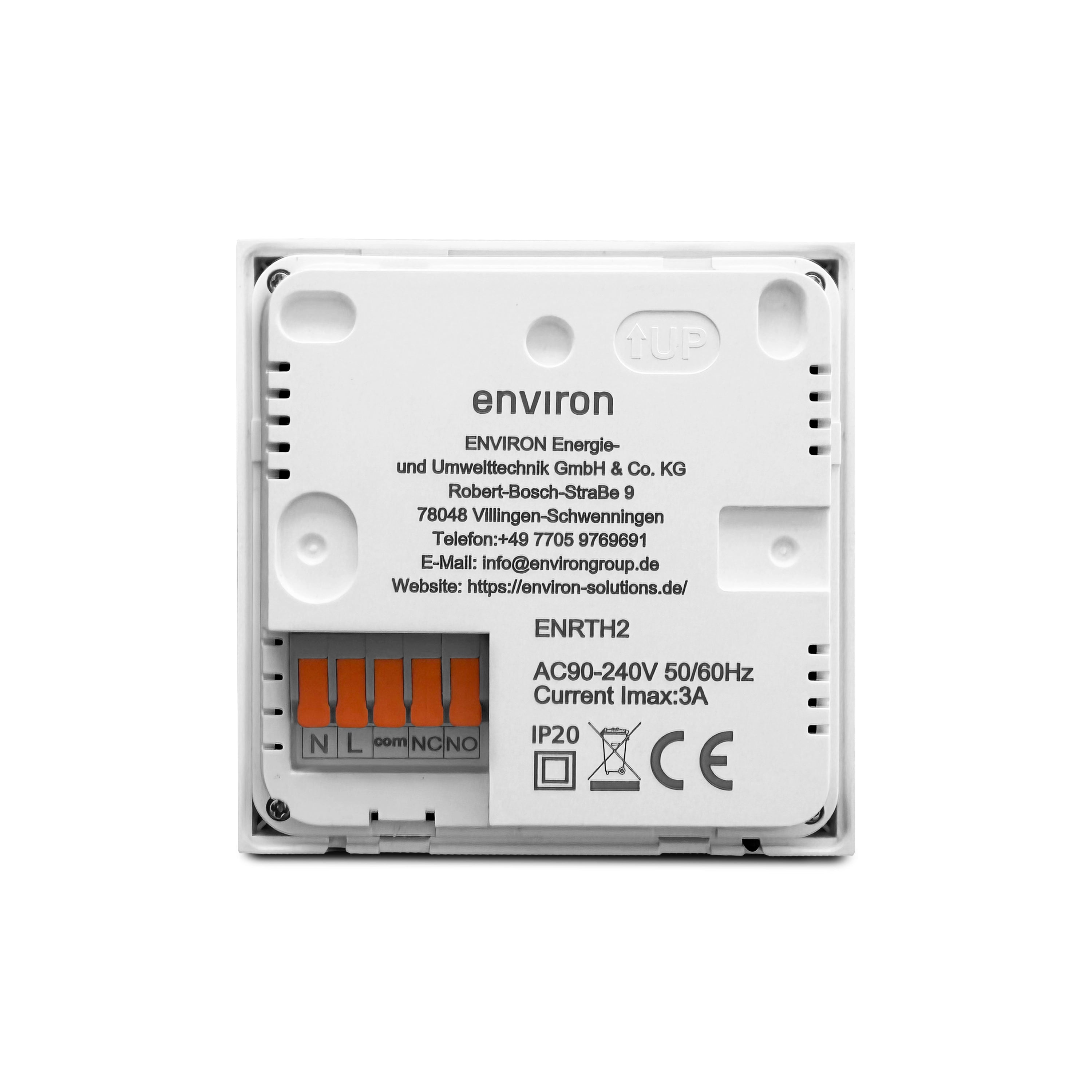 Raumthermostat ENRTH2 Unterputz 230V – digital, Wochenprogramm, Heizen & Kühlen
